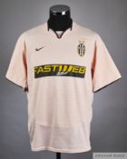 Pink Juventus No.2 short-sleeved shirt autographed by Raul, 2003