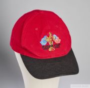 A red and black 2001 Ryder Cup Sam Torrance autographed baseball cap