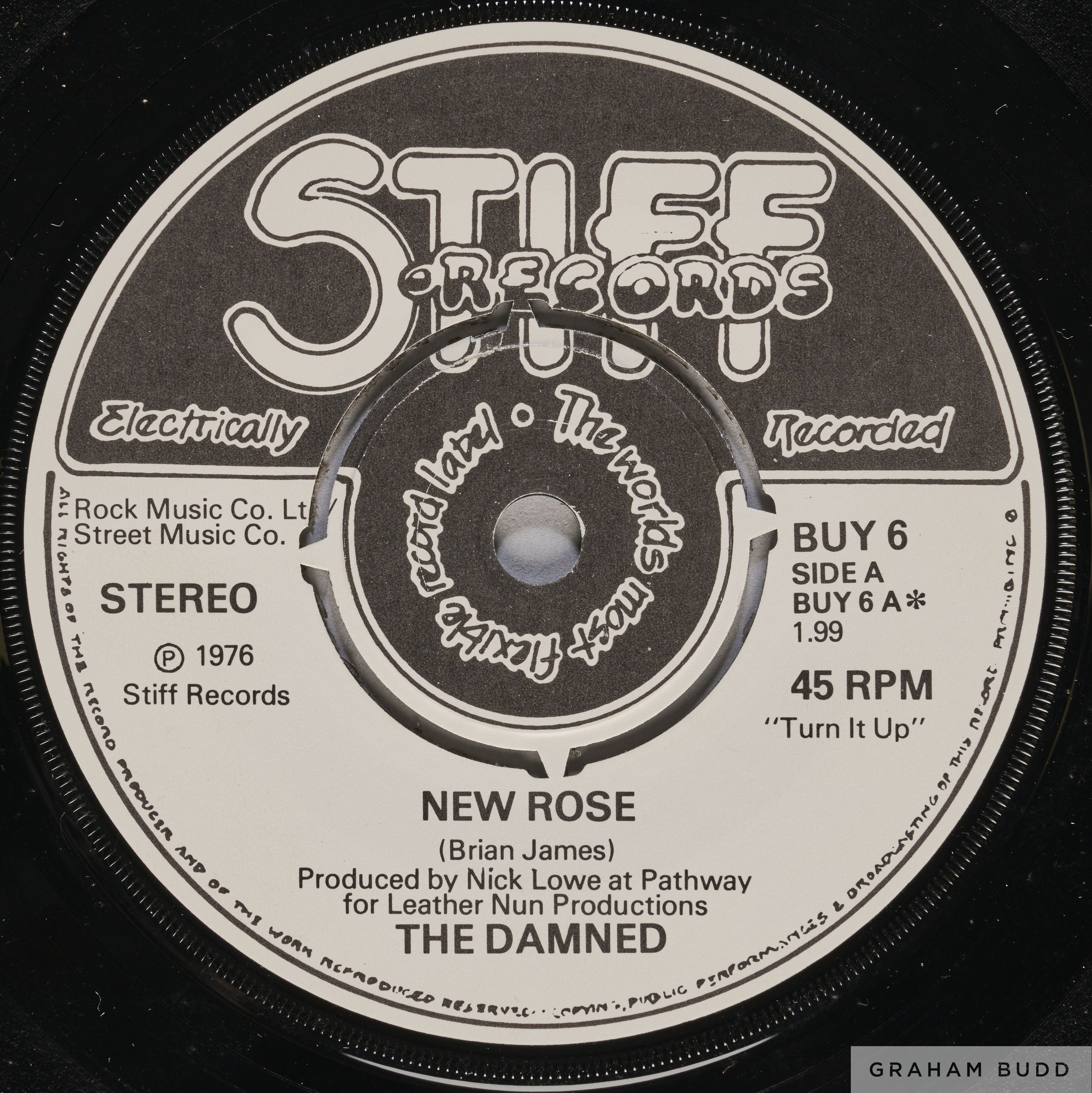 The Damned New Rose Stiff Records BUY 6 in original picture sleeve - Image 4 of 4