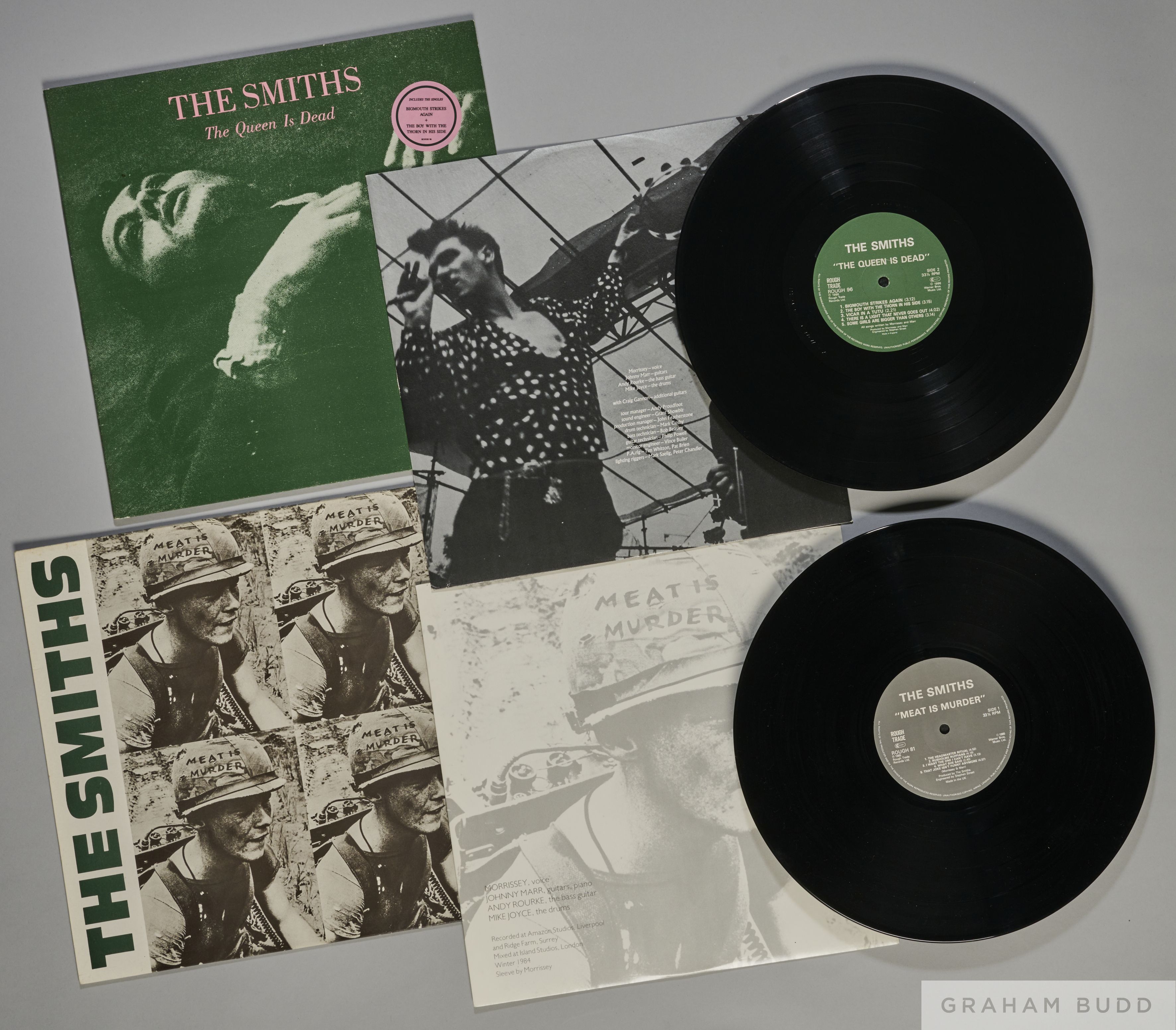 Two first pressing albums by The Smiths including Meat is Murder and The Queen is Dead