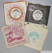 Four rare advance promotion copy singles from the 1960s including The Move- Fire Brigade