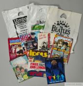 A large number of newspapers, Mojo magazines, flyers and leaflets relating to The Beatles