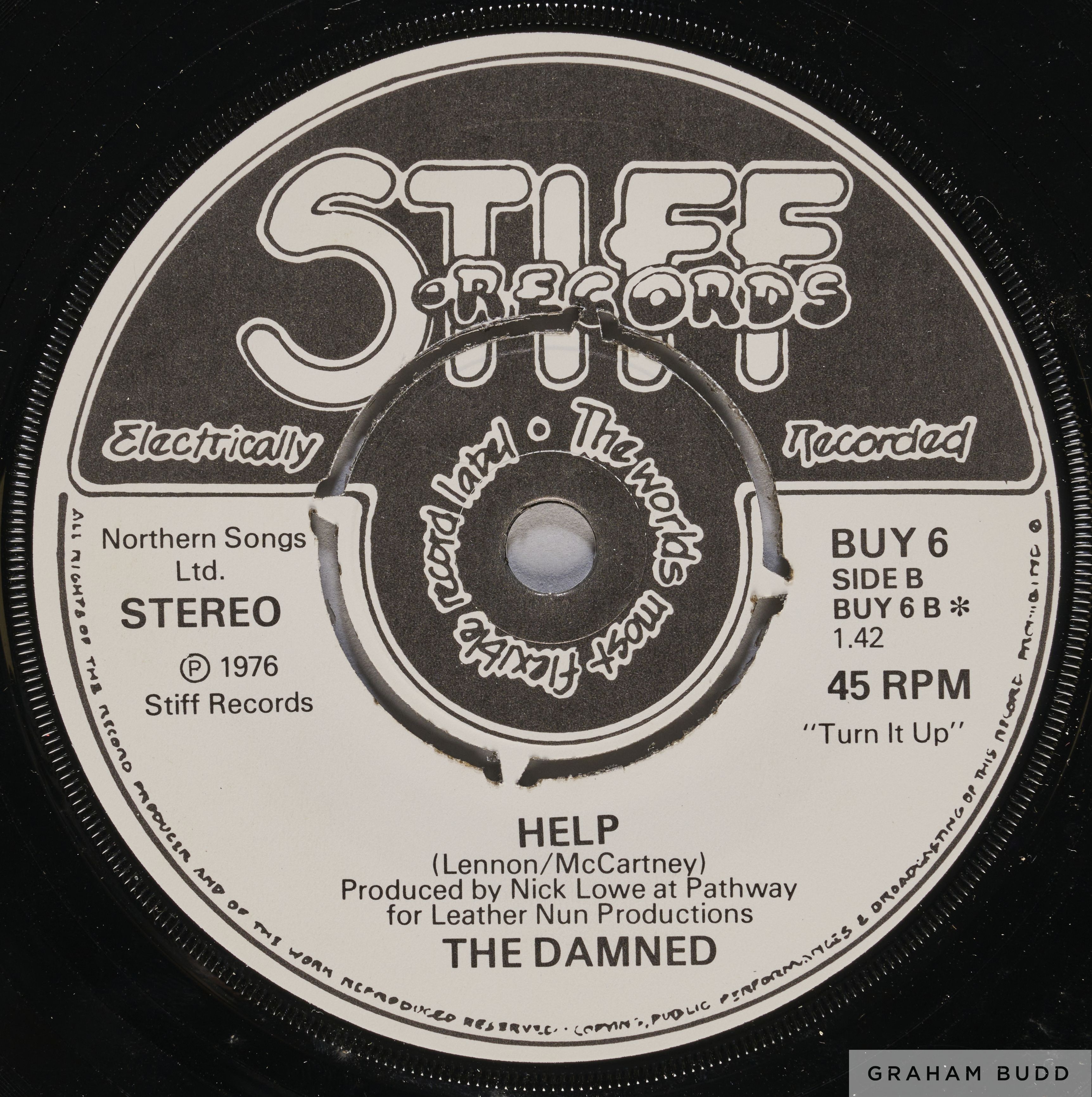 The Damned New Rose Stiff Records BUY 6 in original picture sleeve - Image 3 of 4