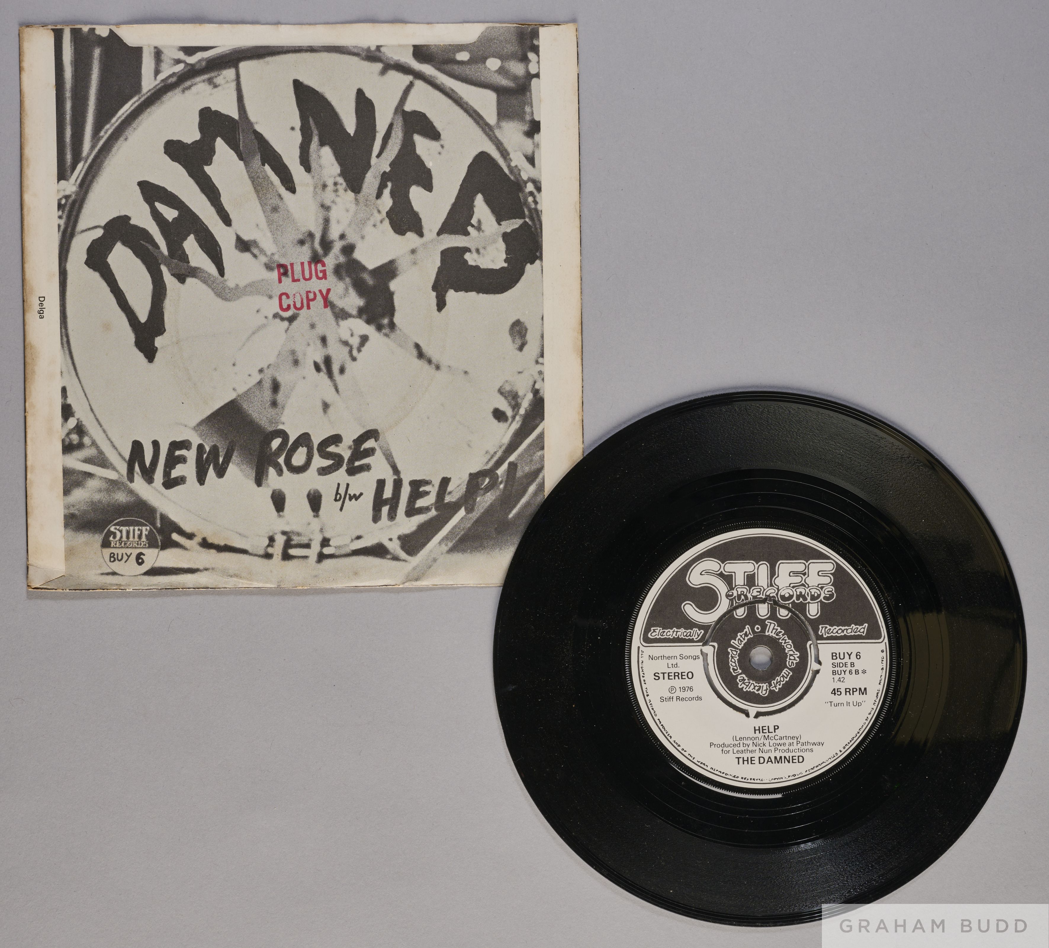 The Damned New Rose Stiff Records BUY 6 in original picture sleeve - Image 2 of 4