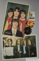 The Beatles Fan Club Christmas flexidisc 1969 with the official posters for 1968 and 1969