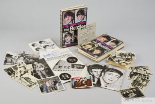 A nice collection of ephemera relating to The Beatles including four Valex postcards