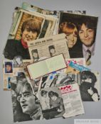 A large number of both black and white and colour press cuttings and pictures relating to The Be