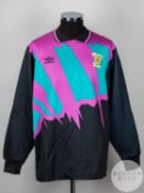 Andy Goram purple, green and black, No.1 Scotland goalkeepers shirt