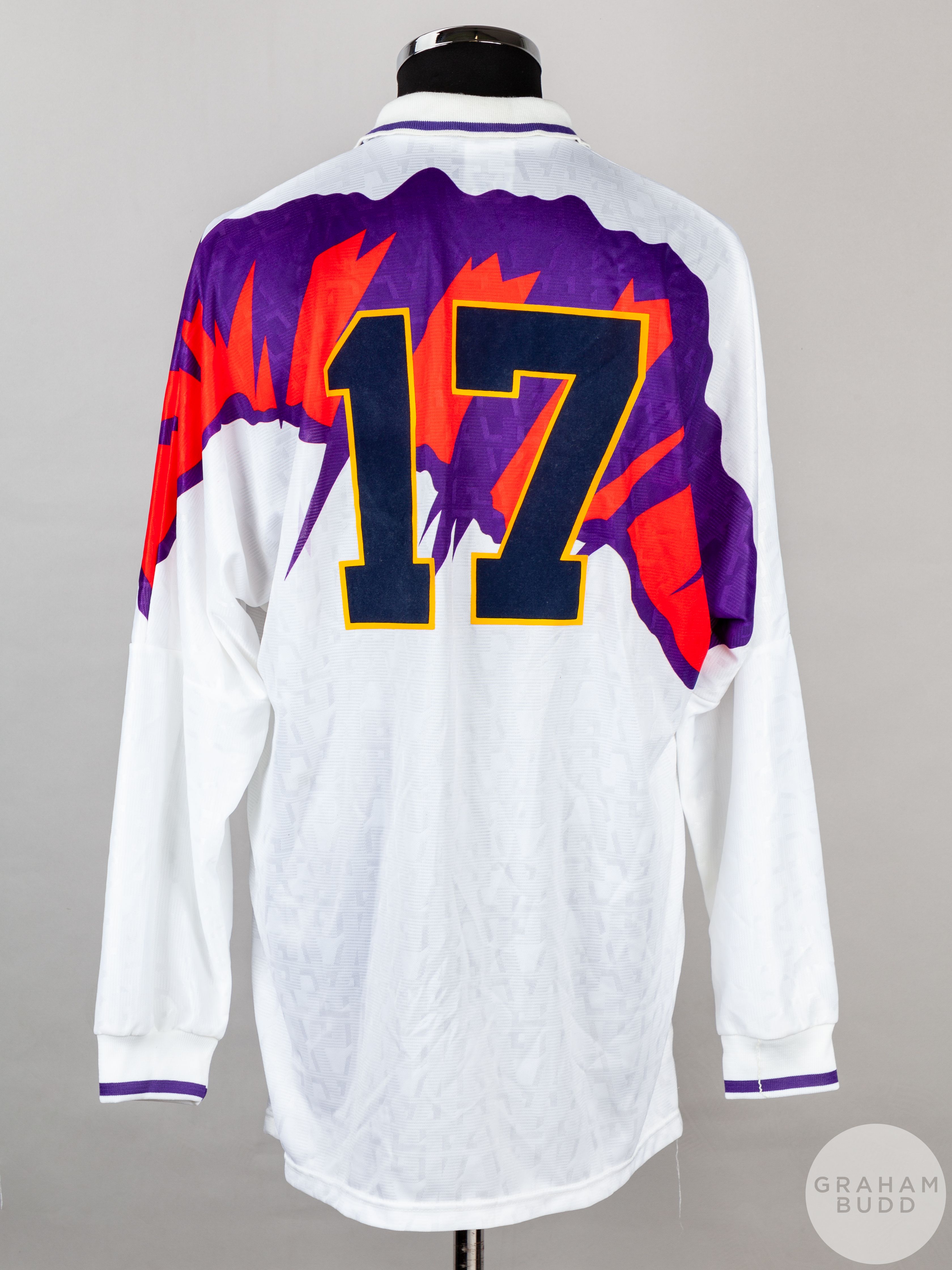 White, red and purple No.17 Scotland international long-sleeved shirt, 1991-93 - Image 2 of 5