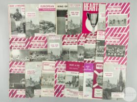 Collection of twenty Heart of Midlothian match programmes from 1950s to 60s