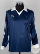 Blue and white No.10 Falkirk long-sleeved shirt, 1980-81