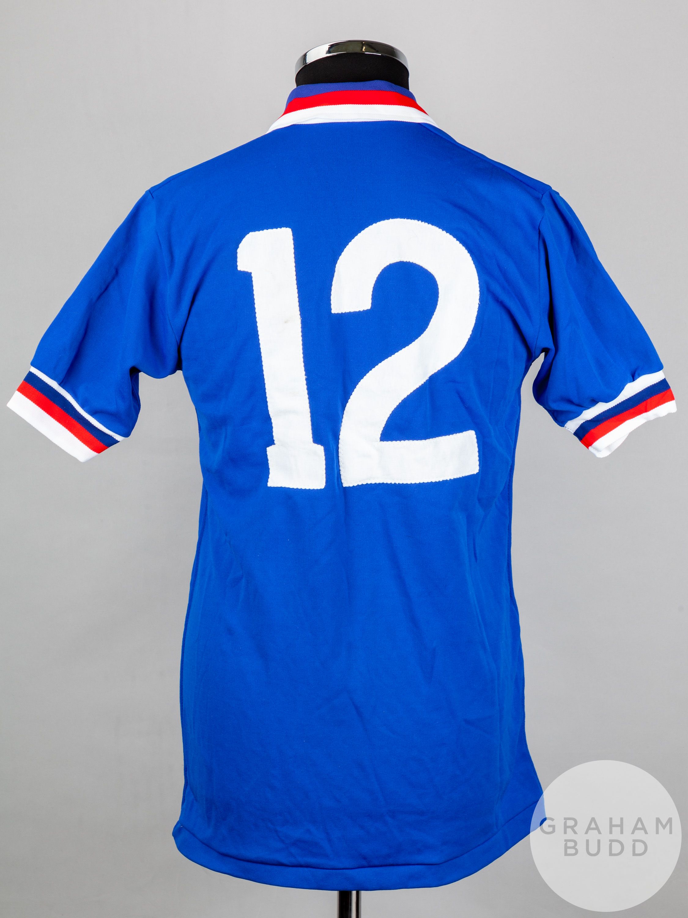 Alex Miller blue No.12 Rangers v. Aberdeen Scottish League Final short-sleeved shirt - Image 2 of 6