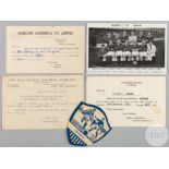 Dundee F.C. XI autographed black and white postcard, 1948-49