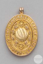 Bobby McNeal 9ct gold Football League v. Southern League Inter-League medal, 1912