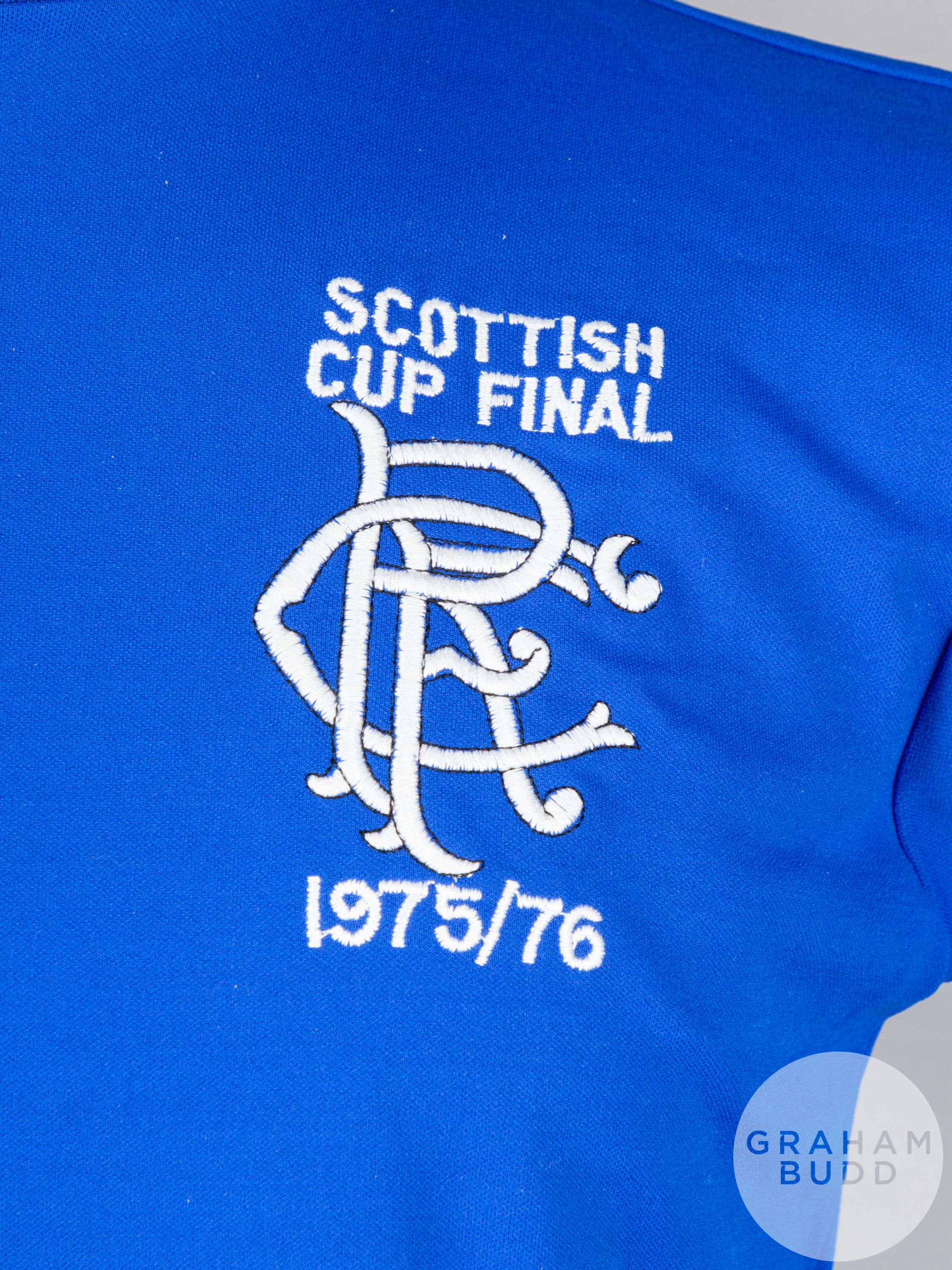 Alex Miller blue No.2 Rangers match worn Scottish Cup Final short-sleeved shirt - Image 3 of 6