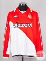 Marcelo Gallardo red and white N0.10 Monaco Champions League long-sleeved shirt