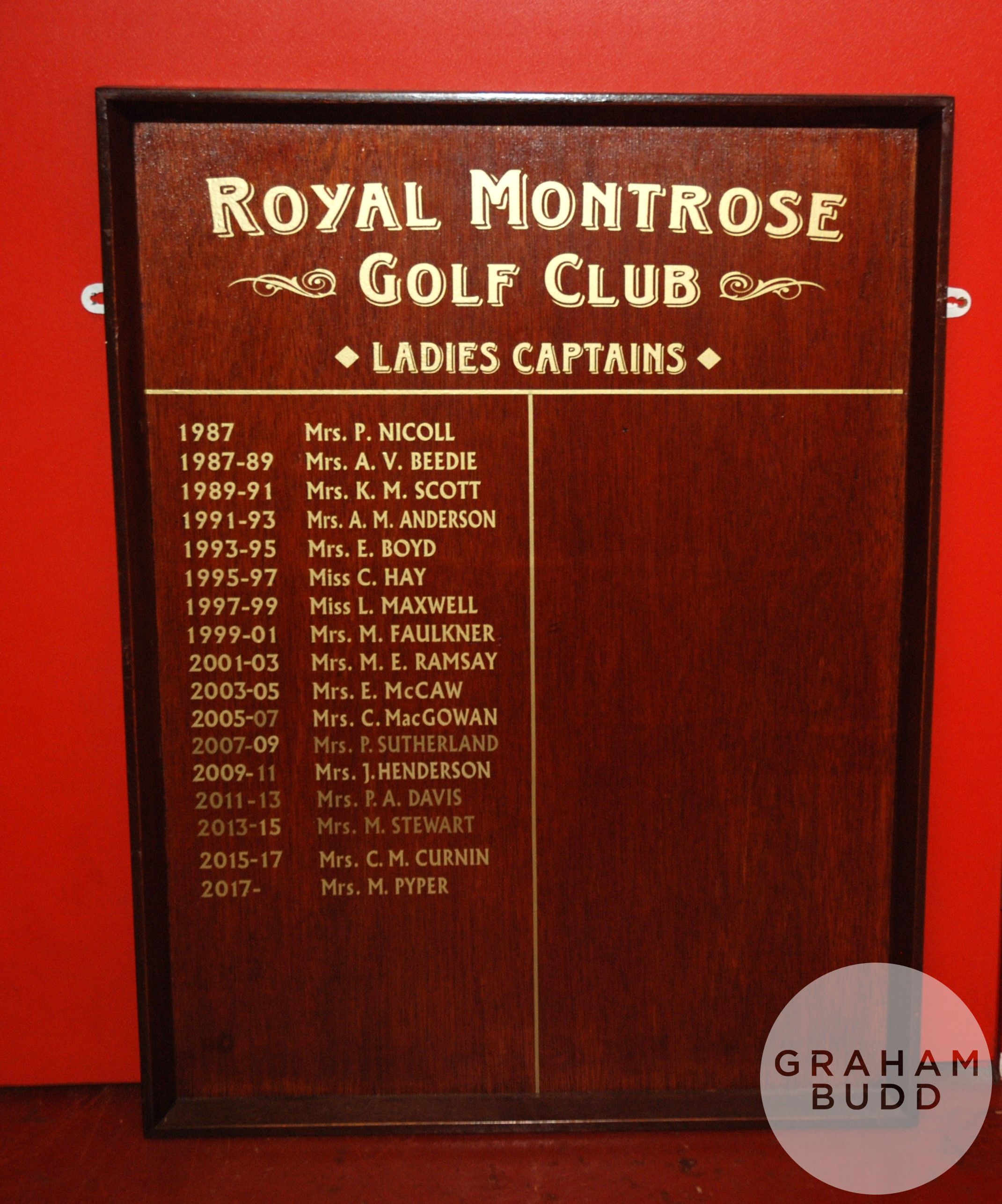 Three Royal Montrose Golf Club honours boards - Image 3 of 3