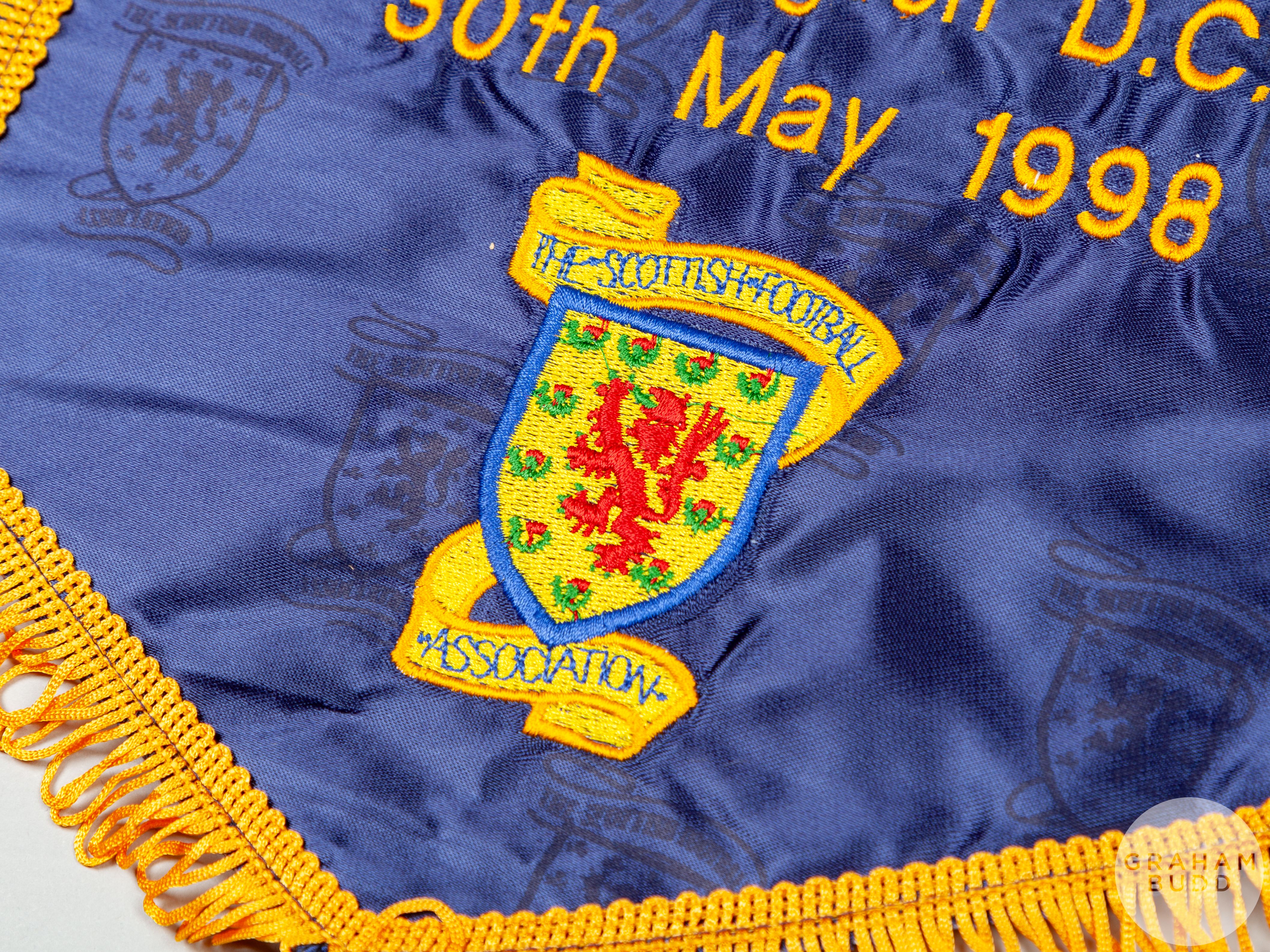 Alex Miller four official Scotland International match pennants, 1998 - Image 2 of 4