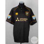 Black and gold No.8 Livingston short-sleeved shirt, 1995-96