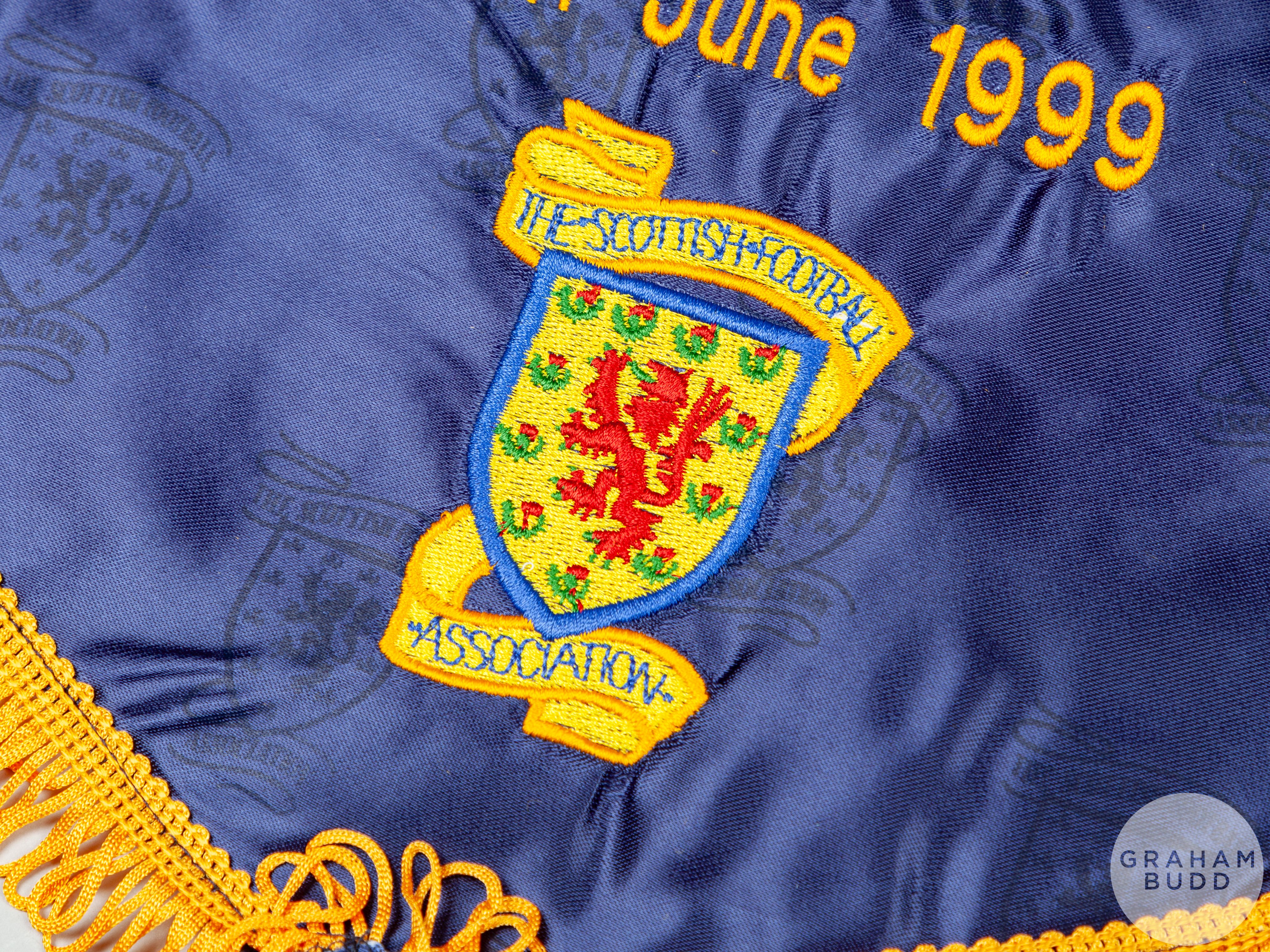 Alex Miller four official Scotland International match pennants, 1999 - Image 2 of 4