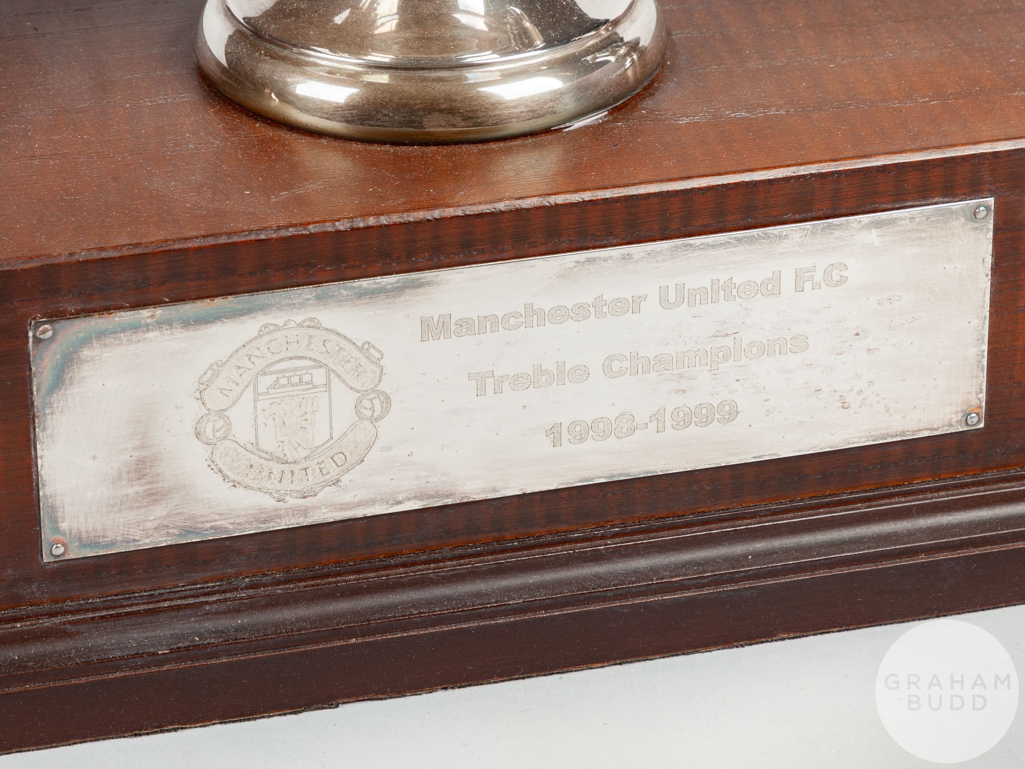 Manchester United Treble Season 1999 replica trophies - Image 3 of 6