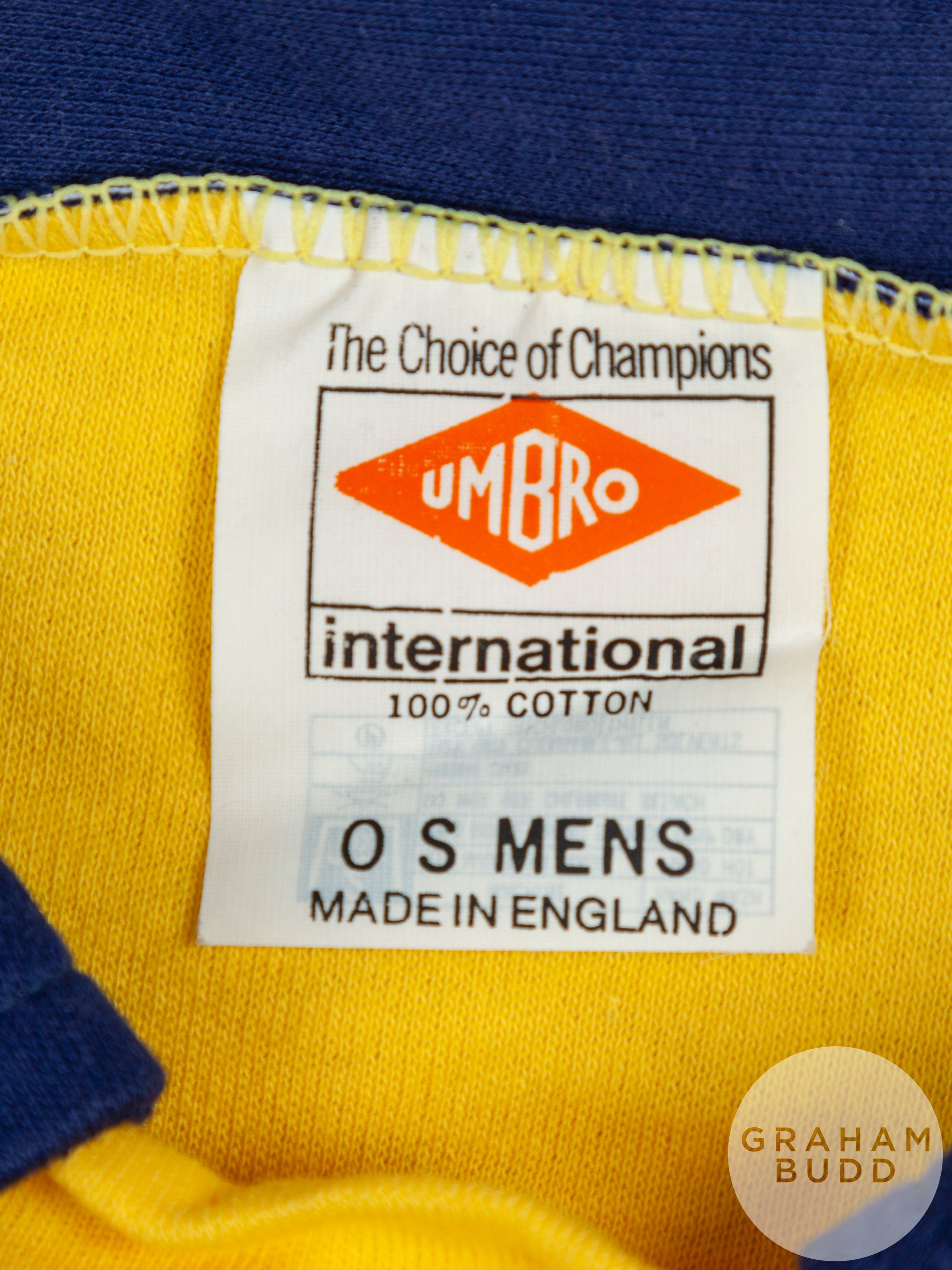 Rare yellow and blue Scotland International goalkeepers shirt - Image 4 of 4