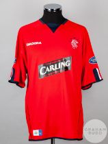 Marvin Andrews red No.5 Rangers short-sleeved shirt, 2004-05