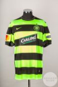 Mark Antoine Fortune green and black No.10 Celtic Europa League short-sleeved shirt
