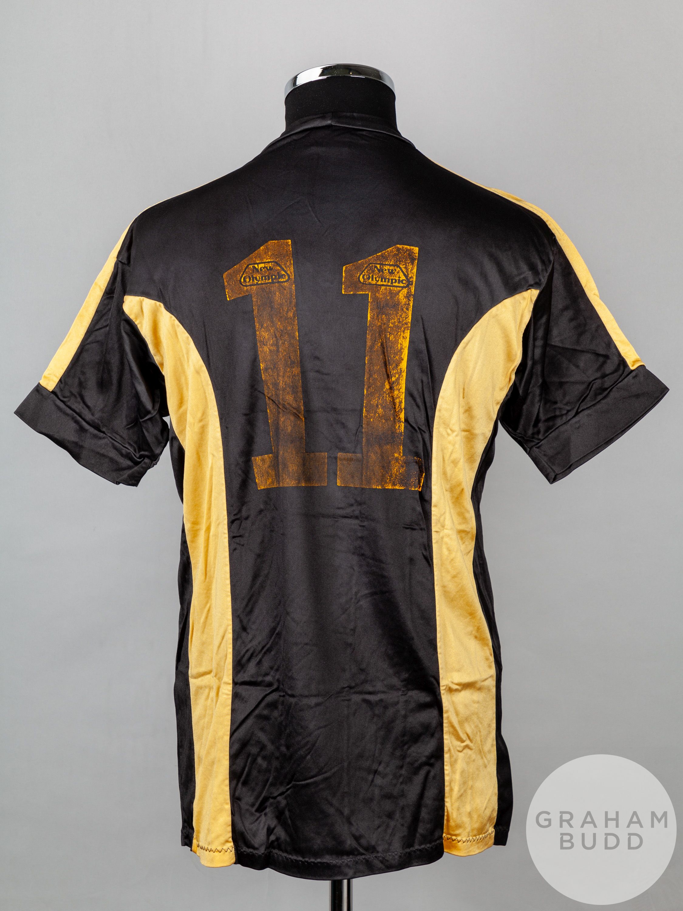 Yellow and black No.11 East Fife short-sleeved shirt, 1990-91 - Image 2 of 5