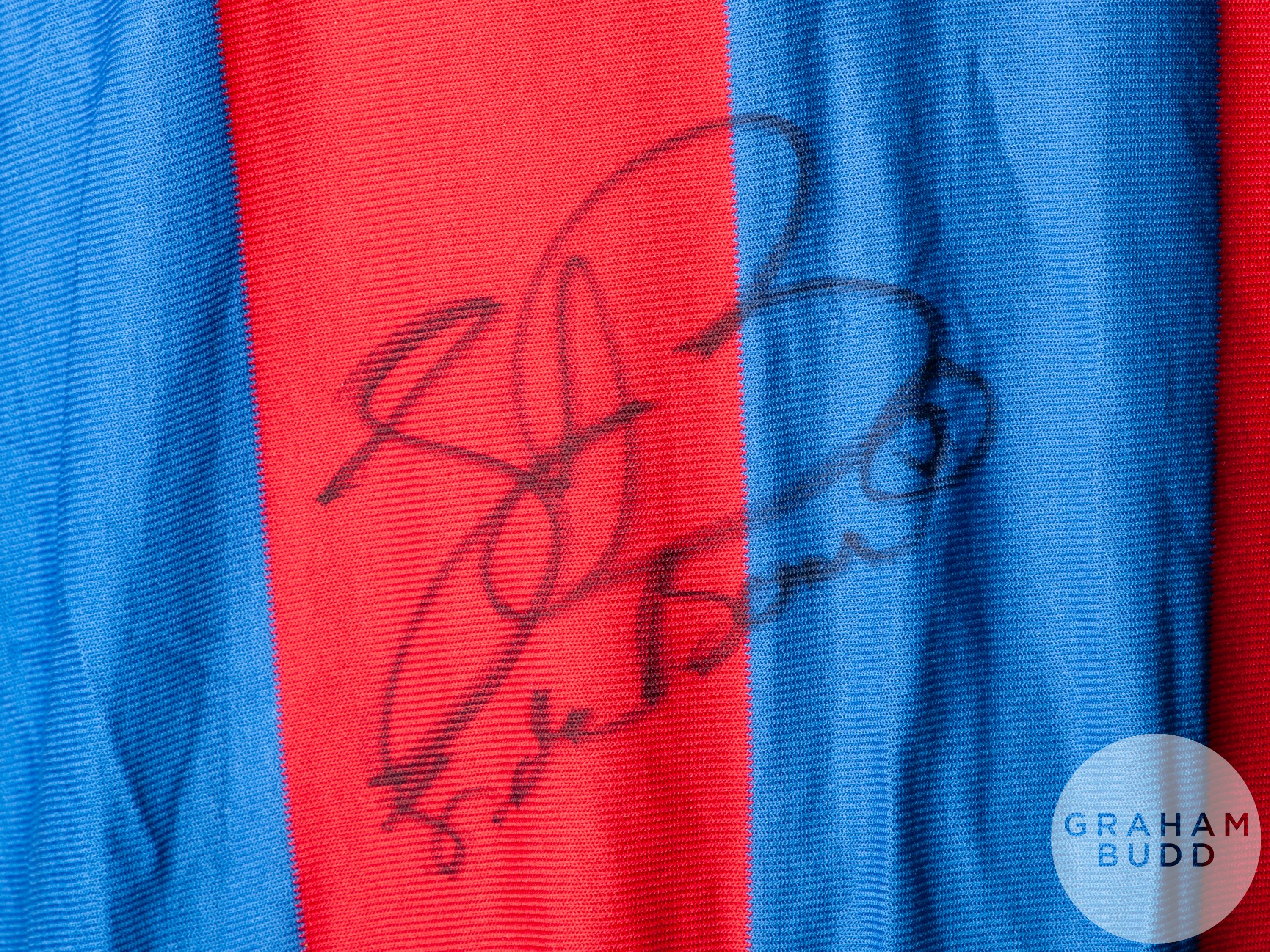 Frank De Boer, garnet and blue No.3 Barcelona Champions League short-shirt - Image 4 of 7