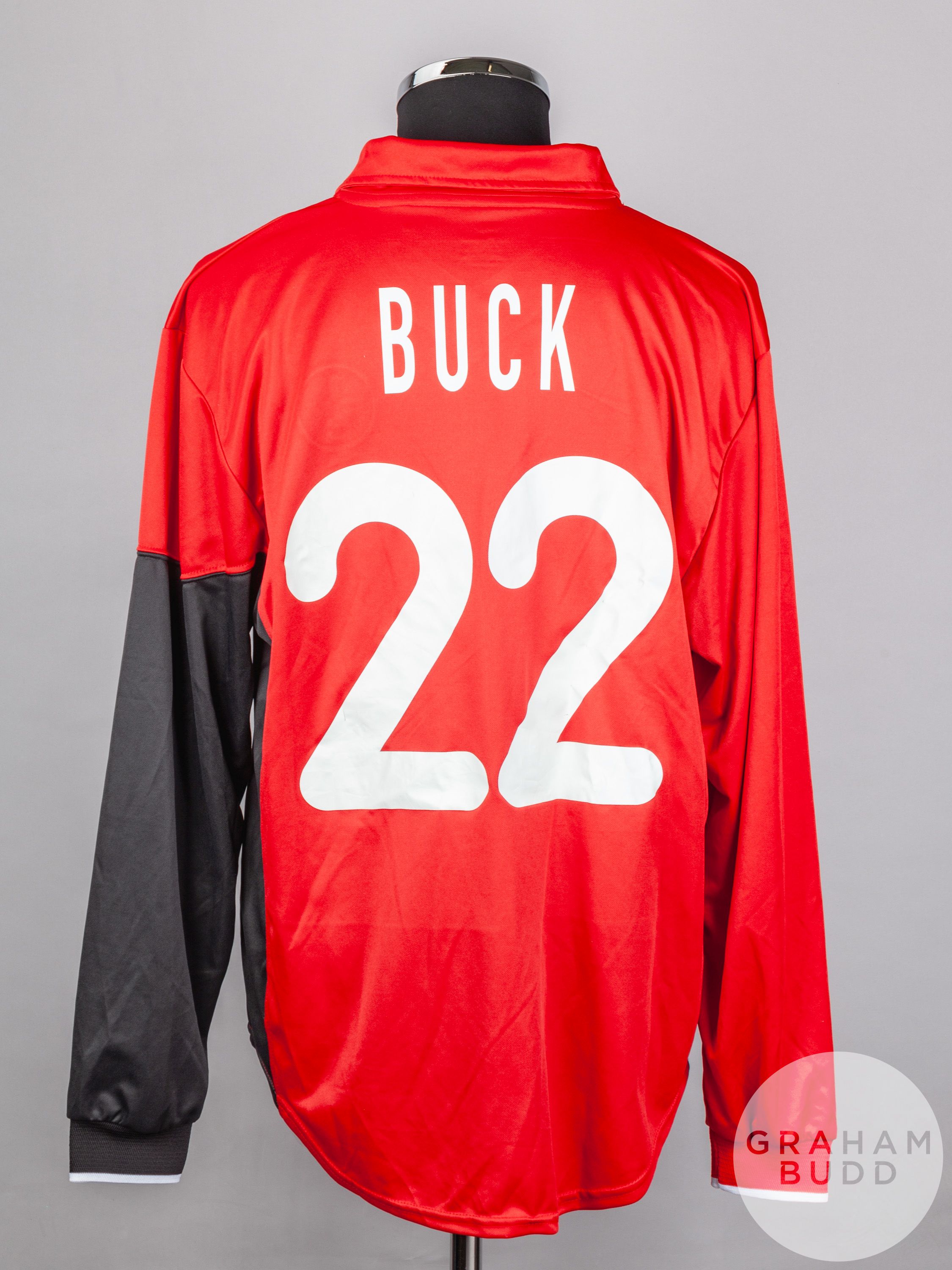 Andreas Buck red No.22 Kaiserslautern v. Rangers long-sleeved shirt, 2000 - Image 2 of 5