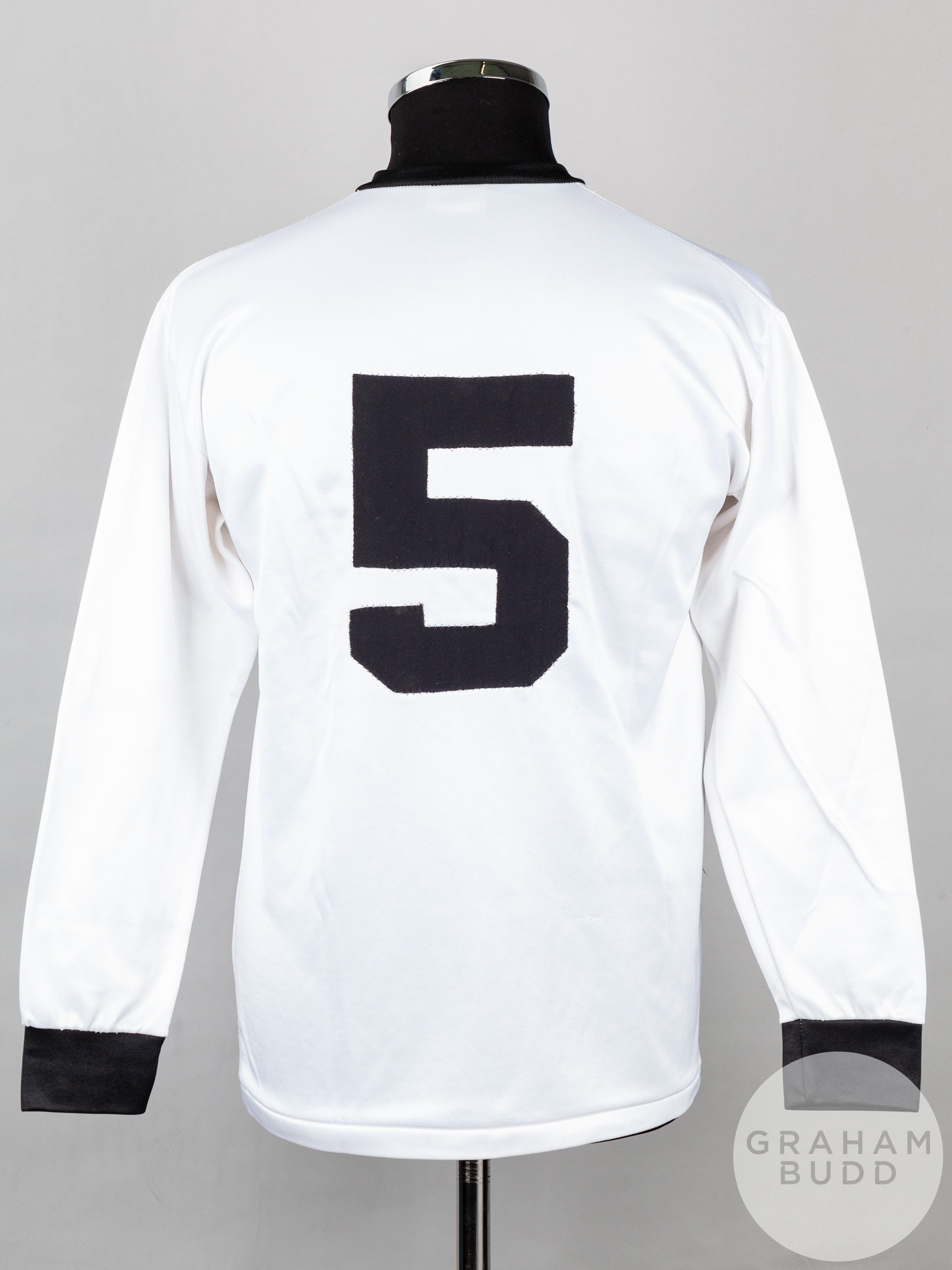 White and black No.5 Albion Rovers long-sleeved shirt, 1983-85 - Image 2 of 4