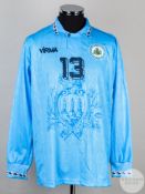 Sky blue No.13 San Marino v. Scotland match issued long-sleeved shirt, 1995,