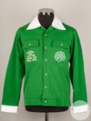 Johnny Doyle green and white Celtic 1978 League Cup tracksuit top