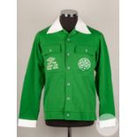 Johnny Doyle green and white Celtic 1978 League Cup tracksuit top