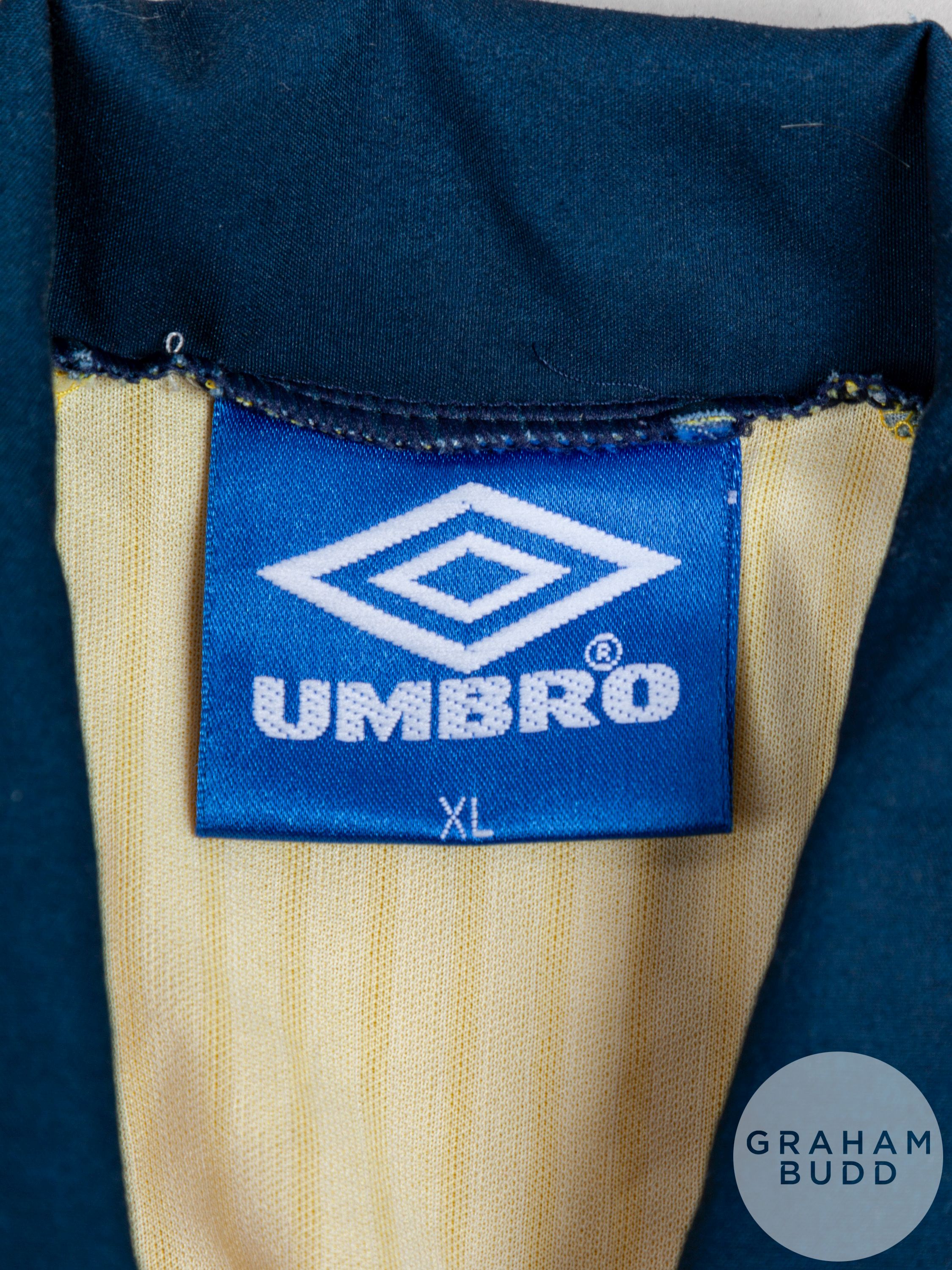 Yellow and blue No.4 Scotland international short-sleeved shirt, 1996-98 - Image 4 of 5