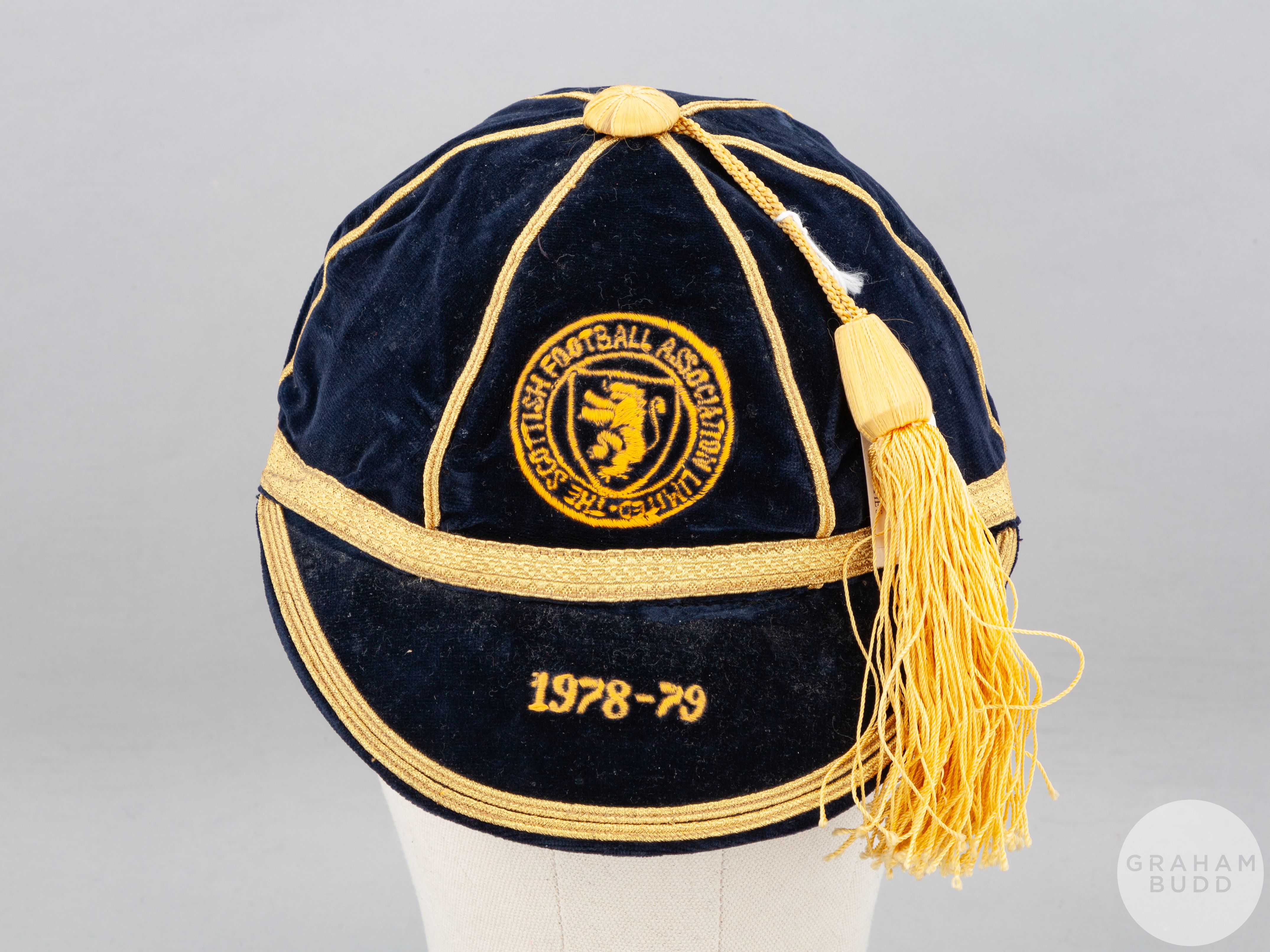 Arthur Graham blue Scotland International cap, 1978-79