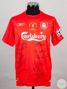 Alex Miller 2005 Limited Edition Liverpool 2005 Champions League Final Commemorative Shirt