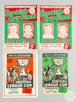 Two Celtic v. Hearts Scottish Cup Final match programmes, 21st April 1956