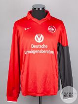 Andreas Buck red No.22 Kaiserslautern v. Rangers long-sleeved shirt, 2000