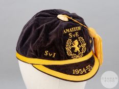 Bert McCann blue Scotland Amateur international cap, 1954-55