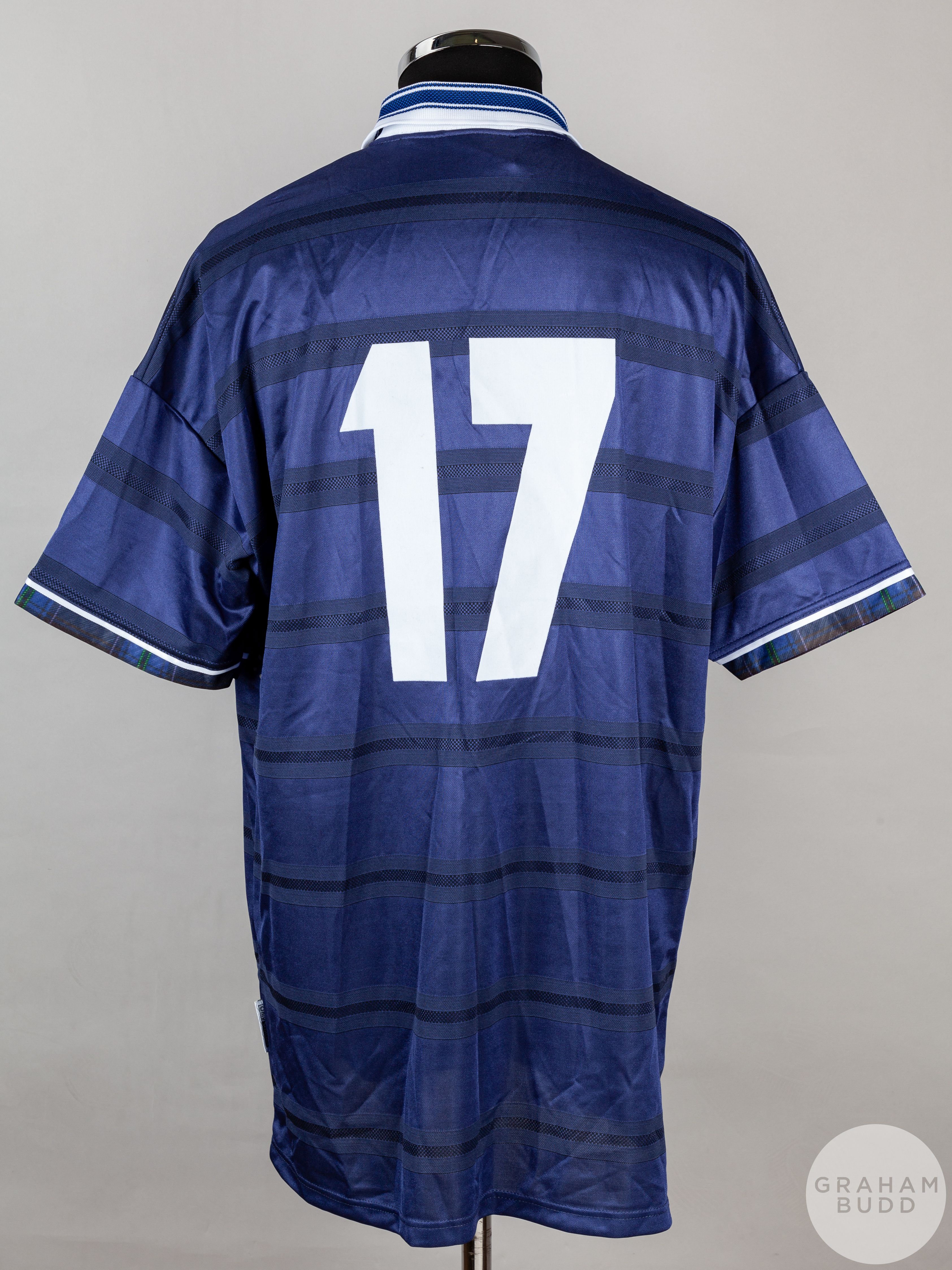 Blue and white No.17 Scotland international short-sleeved shirt, 1998-2000 - Image 2 of 7