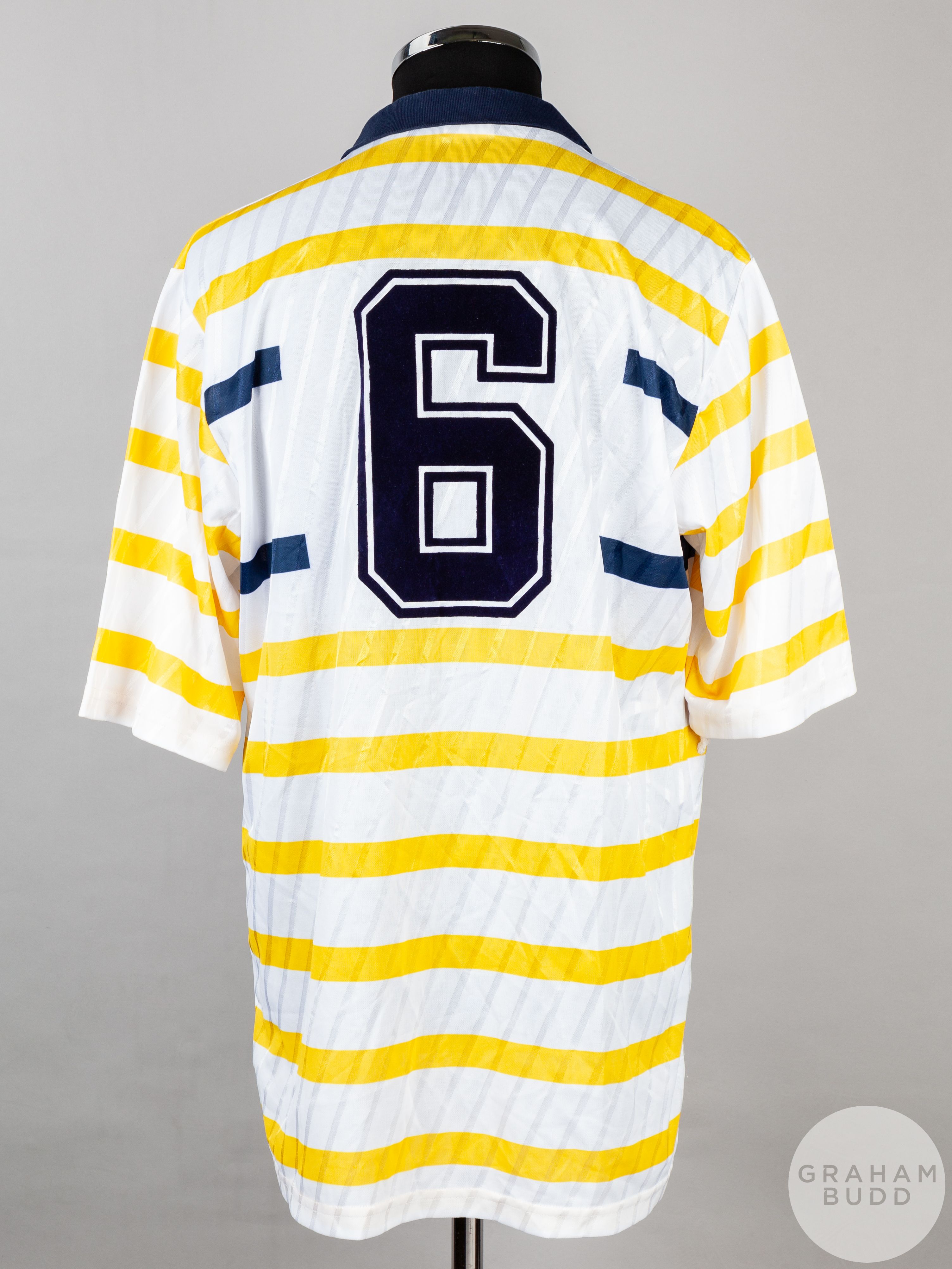 White, yellow and blue No.6 Scotland international short-sleeved shirt, 1988-91 - Image 2 of 5