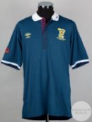 Dave McPherson blue No.19 Scotland Italia 90 short-sleeved shirt