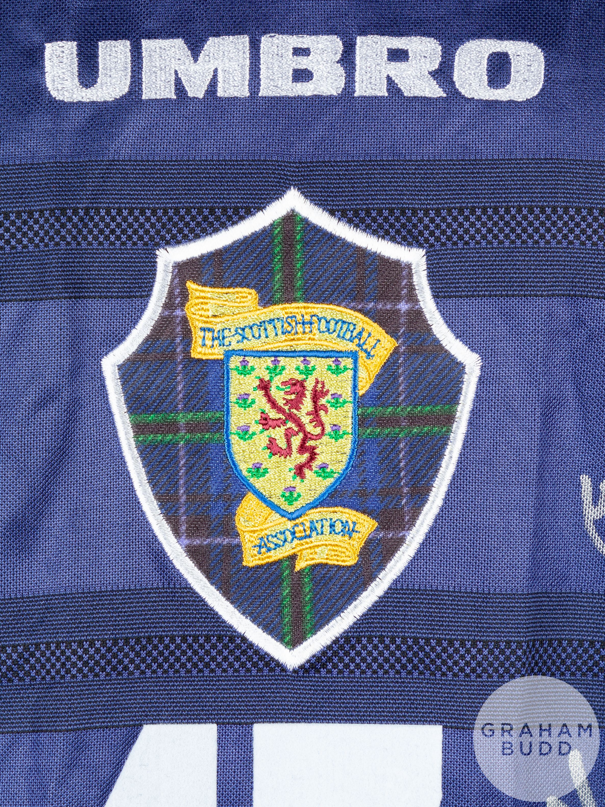 Blue and white No.17 Scotland international short-sleeved shirt, 1998-2000 - Image 5 of 7
