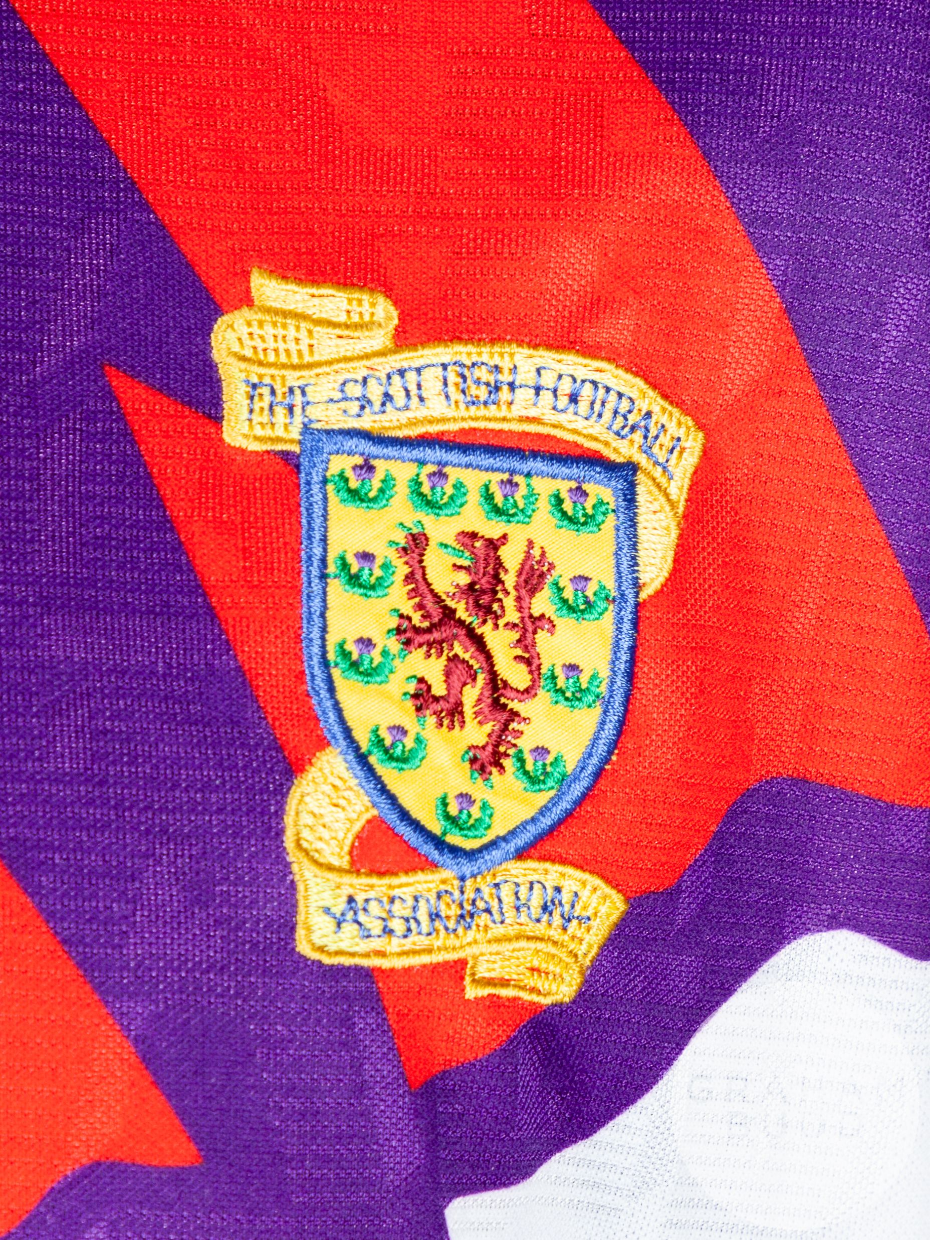 White, red and purple No.17 Scotland international long-sleeved shirt, 1991-93 - Image 3 of 5