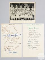 Celtic F.C. autographed postcard, 1937-38