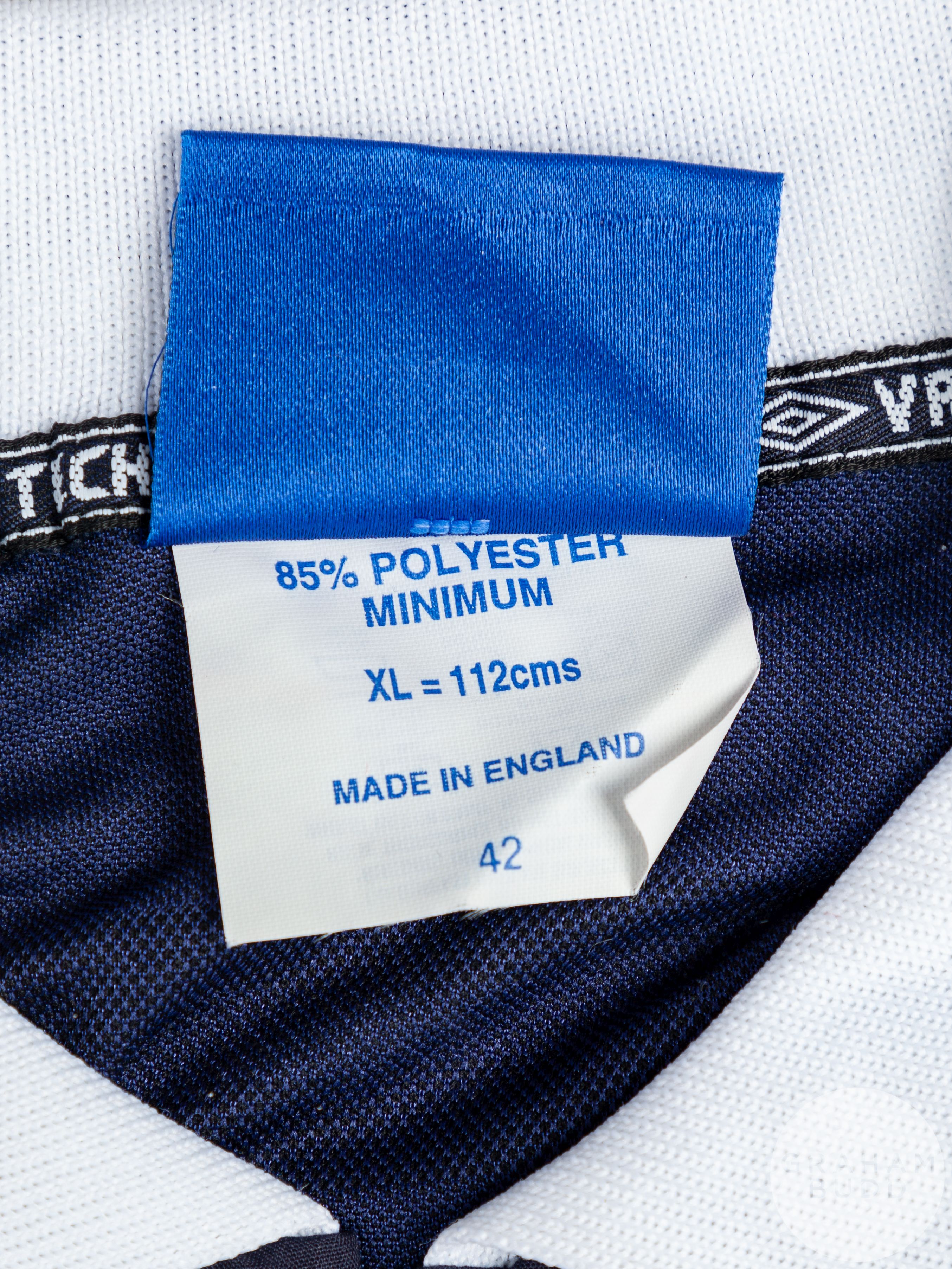 Blue and white No.17 Scotland international short-sleeved shirt, 1998-2000 - Image 7 of 7