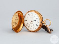 Hugh Smith 18ct gold pocket fusee pocket watch