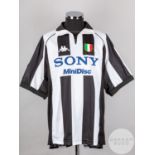 Mark Luliano black and white No.13 Juventus short-sleeved shirt